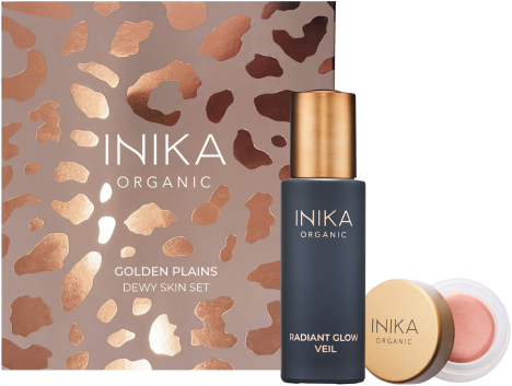 INIKA Golden Plains Dewy Skin Set