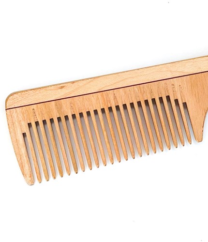 Biocare Wooden Comb With Handle-2