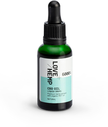 Love Hemp 6000mg 20% CBD Oil Drops