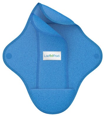 LadyPad Wasbaar maandverband & liner Blauw - Large