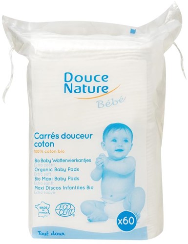 Douce Nature Baby Wattenvierkantjes