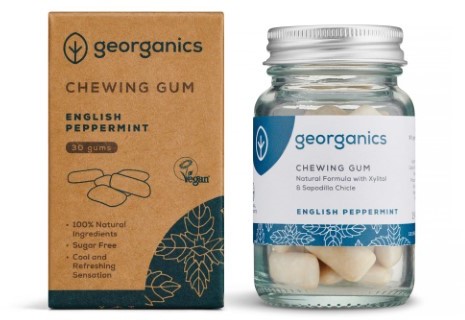 Georganics Chewing Gum - English Peppermint