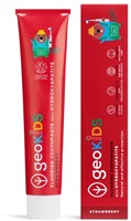 Georganics Fluoride Tandpasta Tube - Aardbei - Kinderen