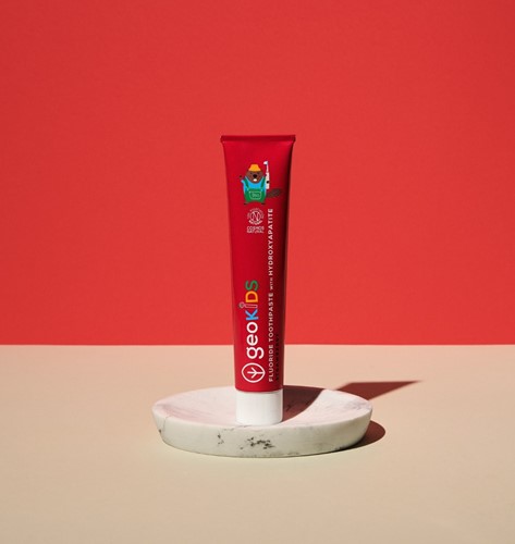 Georganics Fluoride Tandpasta Tube - Aardbei - Kinderen-3
