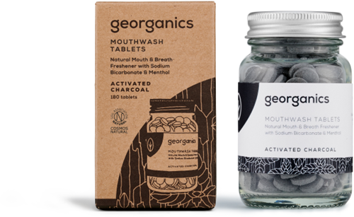 Georganics Mouthwash Tablets - Activated Charcoal