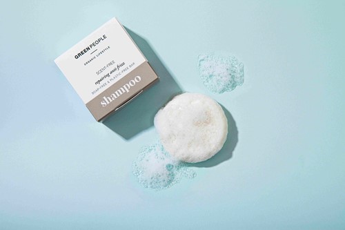 Green People Scent Free Repairing Anti-Frizz Shampoo Bar-3