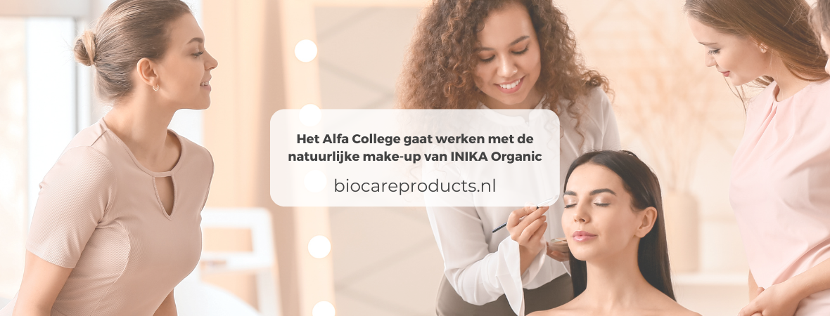 Het Alfa College gaat werken met de natuurlijke make-up van INIKA Organic