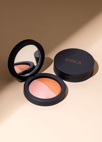 INIKA Organic Baked Blush Duo - Burnt Peach-2
