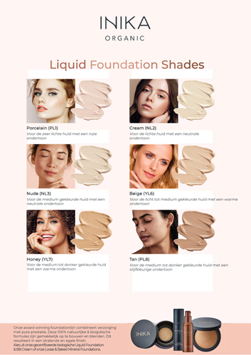 INIKA Liquid Foundation - Porcelain-3