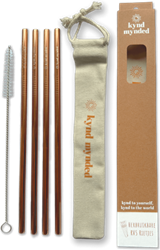 Kynd Mynded stainless steel reusable straws