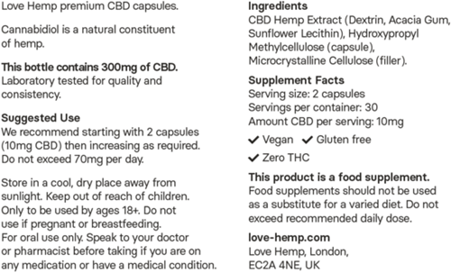 Love Hemp 600mg CBD Capsules-3