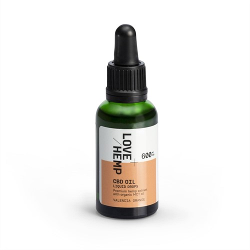 Love Hemp 600mg 2% CBD Oil Drops – 30ml Orange