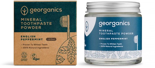 Georganics Minerale Tandpasta Poeder - Engelse pepermunt